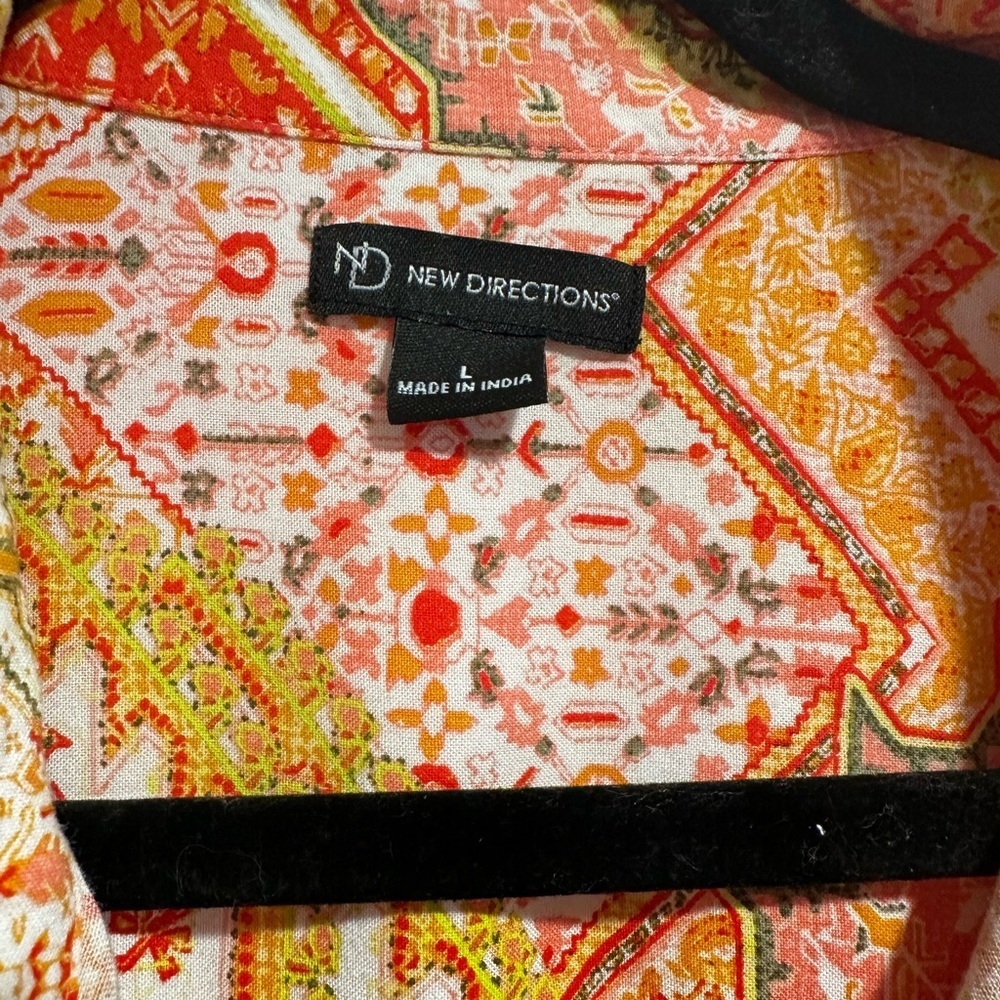 New Directions Multicolor Patterned Shirt - Picture 2 of 3